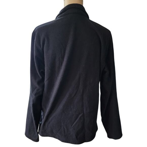 Columbia Black Fleece Zip Up Jacket Size Small - Picture 3 of 4
